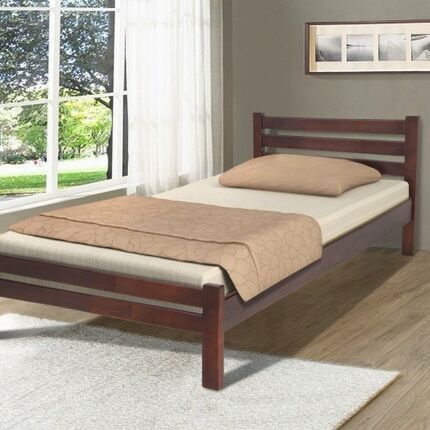 Кровать деревянная Эко 90 Микс Мебель