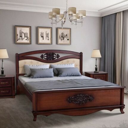 Ліжко дерев'яне Грація 180 Мікс Меблі