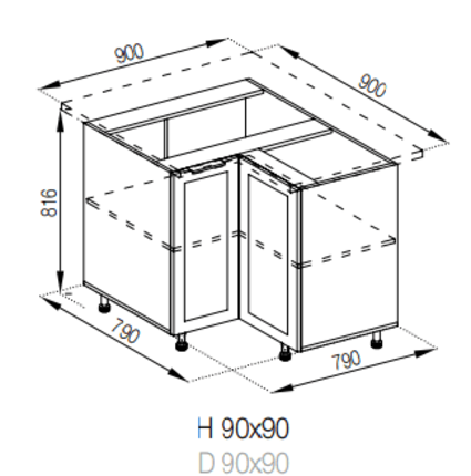 Н 90х90 кут Влада СМ