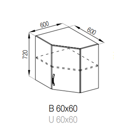 В 60х60 (720) кут Прованс СМ