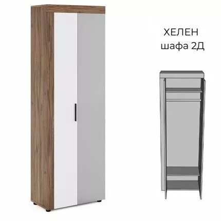 Шафа 2Д Хелен Дуб Ліворно/Німфея Лак СМ