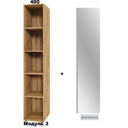 Модуль 3  0,4 х 2,2 Тоффи Зеркало Спейс СМ