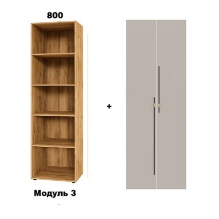 Модуль 3  0,8 х 2,2 Тоффи Лак Спейс СМ