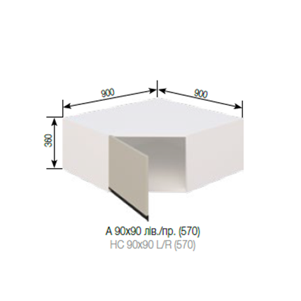 А 90 х 90 кут (570) Софі СМ