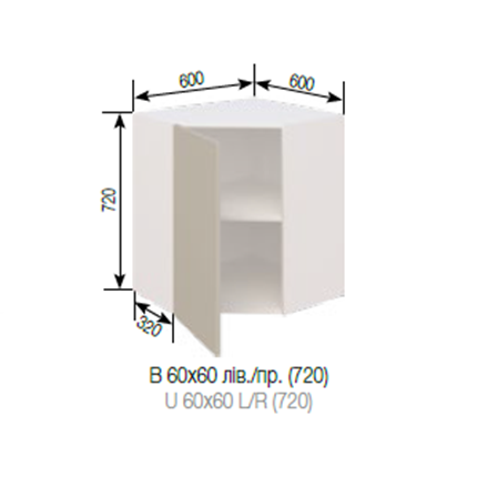 В 60 х 60 кут (720) Софі СМ