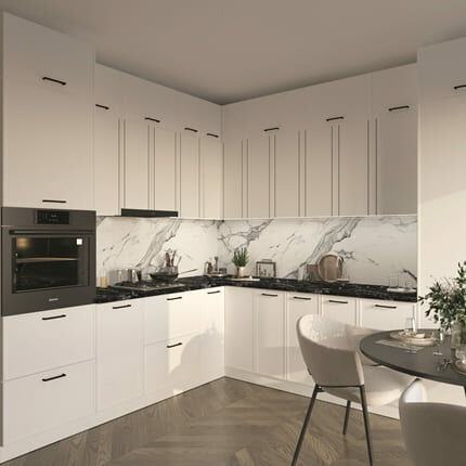 Кухня Смужка (черная полоска) Світ Меблів 