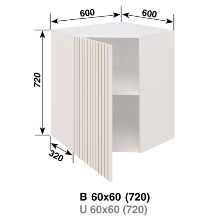В 60 х 60 угол (720) Смужка золотистая СМ