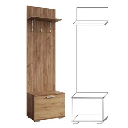 Тумба з вішаком Віва Сокме