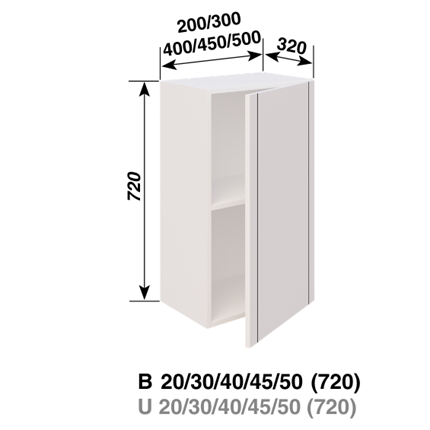 В 40 (720) LED Смужка чорна СМ