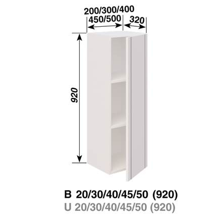 В 50 (920) LED Смужка черная СМ