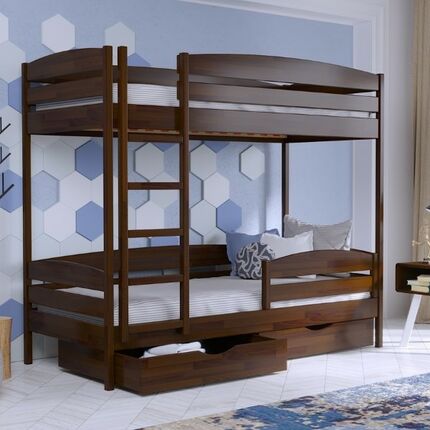 Двоярусне дерев'яне ліжко Дует плюс Естелла