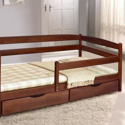 Ліжко Єва з боковою планкою Мікс Меблі