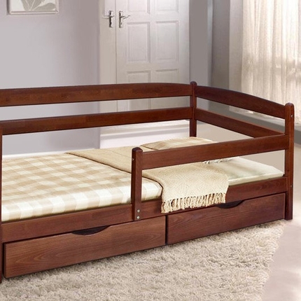 Кровать Ева с боковой планкой Микс Мебель