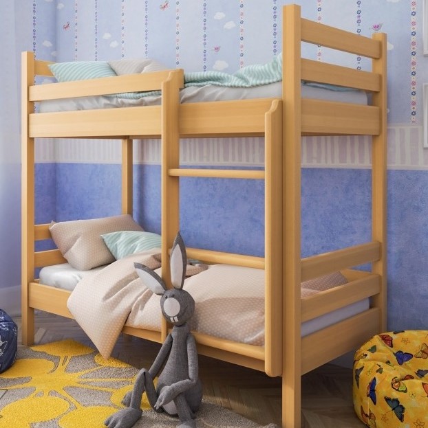 Деревянные двухъярусные кровати - в Киеве, Ивано-Франковске в интернет-магазине ★SOLOHA☽